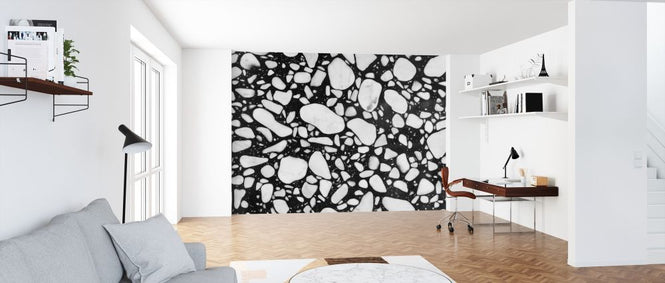 PHOTOWALL / Black and White Terrazzo (e314458)