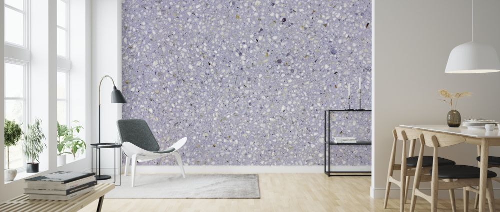 PHOTOWALL / Lavender Terrazzo (e314468) | 輸入壁紙専門店 WALPA