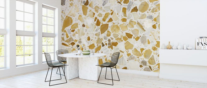 PHOTOWALL / Orange Terrazzo Pattern (e314472)