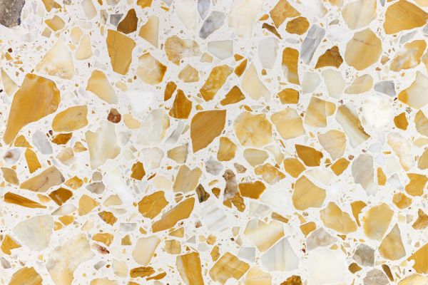PHOTOWALL / Orange Terrazzo Pattern (e314472)