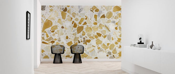 PHOTOWALL / Orange Terrazzo Pattern (e314472)