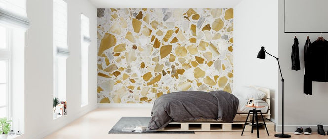 PHOTOWALL / Orange Terrazzo Pattern (e314472)