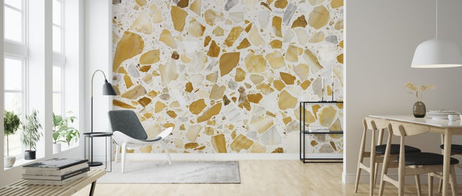PHOTOWALL / Orange Terrazzo Pattern (e314472)