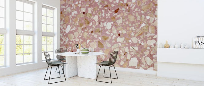 PHOTOWALL / Pink Terrazzo Texturae (e314474)