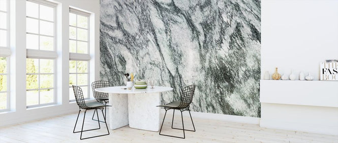 PHOTOWALL / White and Green Marble (e314478)