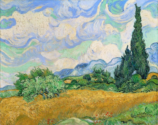 PHOTOWALL / Wheat Field with Cypresses (e314968)