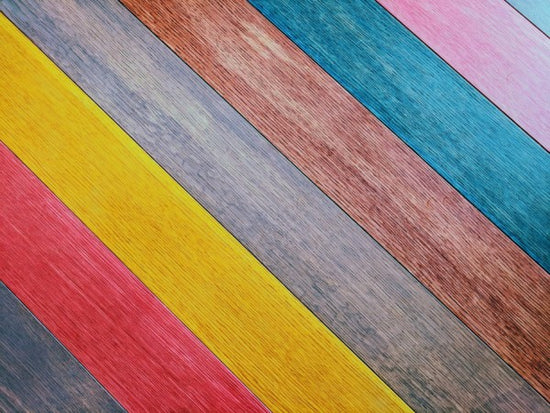 PHOTOWALL / Colorful Wood Table (e314590)