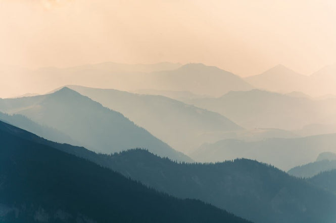 PHOTOWALL / Pale Mountain Silhouettes (e314691)