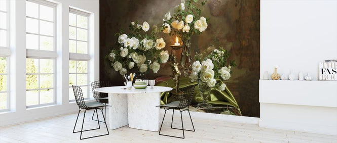 PHOTOWALL / Still Life with Roses and Candle (e315351)