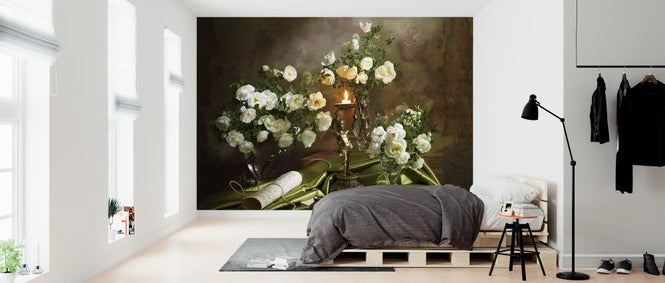 PHOTOWALL / Still Life with Roses and Candle (e315351)