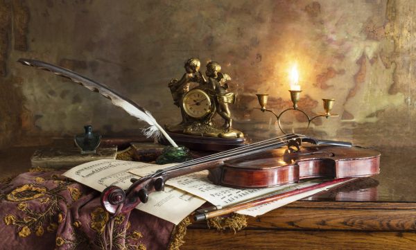 PHOTOWALL / Still Life with Violin and Clock (e315359)