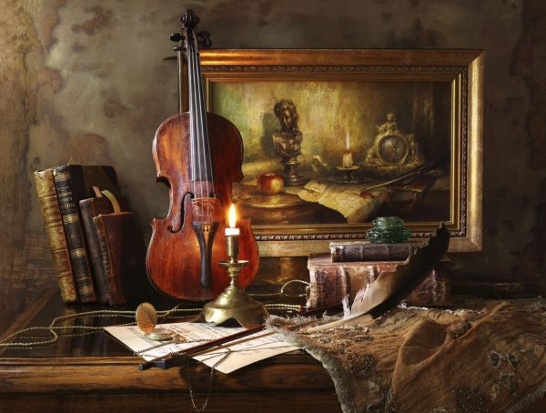 PHOTOWALL / Still Life with Violin and Painting (e315360)