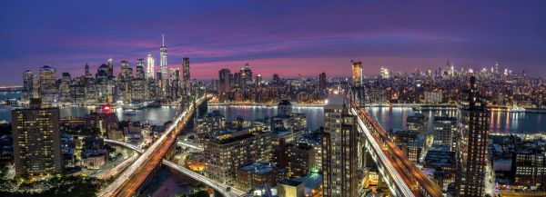 PHOTOWALL / Manhattan Skyline Sunset (e315401)