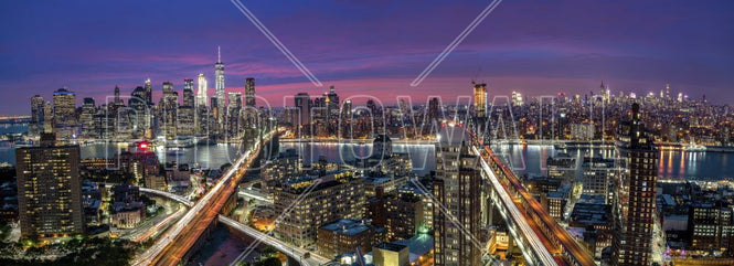 PHOTOWALL / Manhattan Skyline Sunset (e315401)