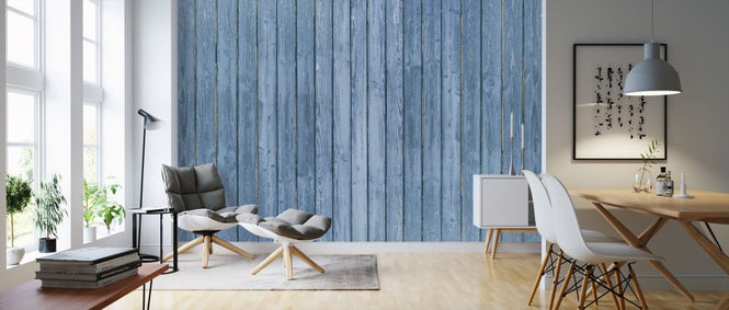 PHOTOWALL / Blue Plank Wall (e315652)