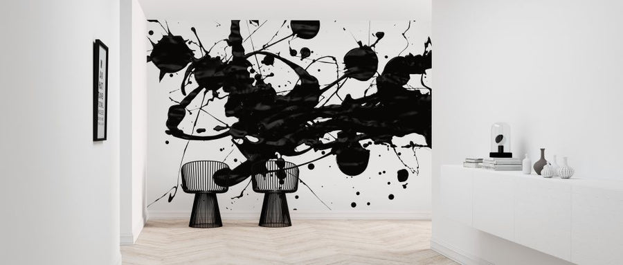 PHOTOWALL / Black Paint Splatter (e315826)