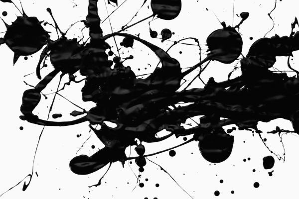 PHOTOWALL / Black Paint Splatter (e315826)