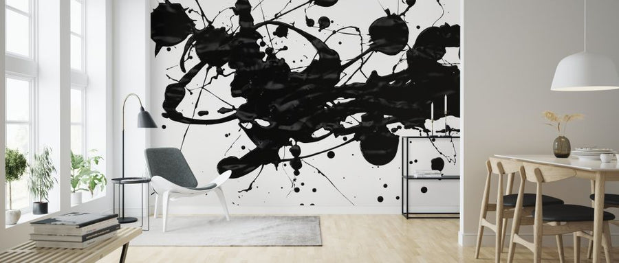 PHOTOWALL / Black Paint Splatter (e315826)