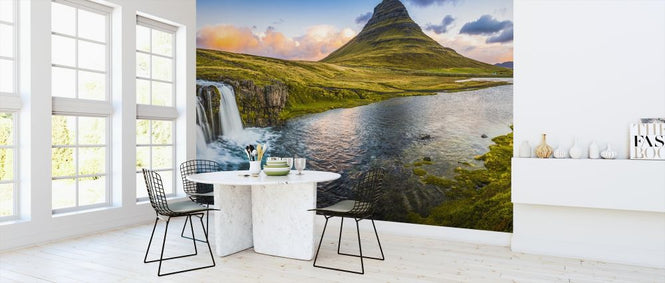PHOTOWALL / Idyllic Mountain Waterfall (e315846)