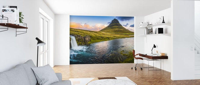PHOTOWALL / Idyllic Mountain Waterfall (e315846)