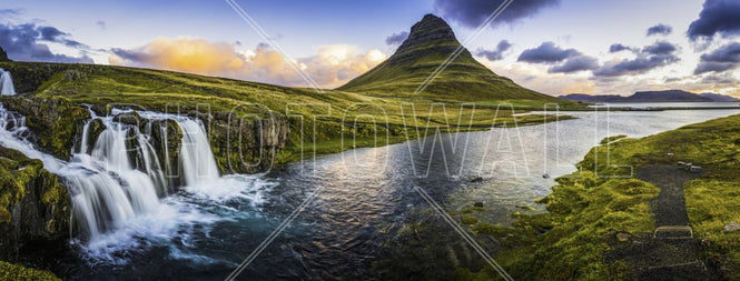 PHOTOWALL / Idyllic Mountain Waterfall (e315846)