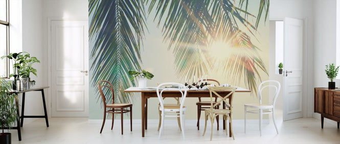 PHOTOWALL / Palm Leaves Sunset (e315854)