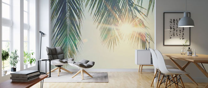 PHOTOWALL / Palm Leaves Sunset (e315854)