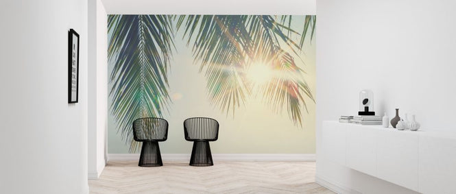 PHOTOWALL / Palm Leaves Sunset (e315854)