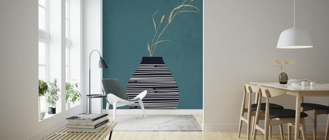 PHOTOWALL / Turquois Bouquet (e315973)