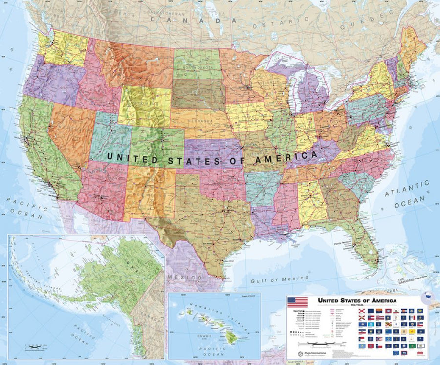 PHOTOWALL / Political USA Map (e316078)