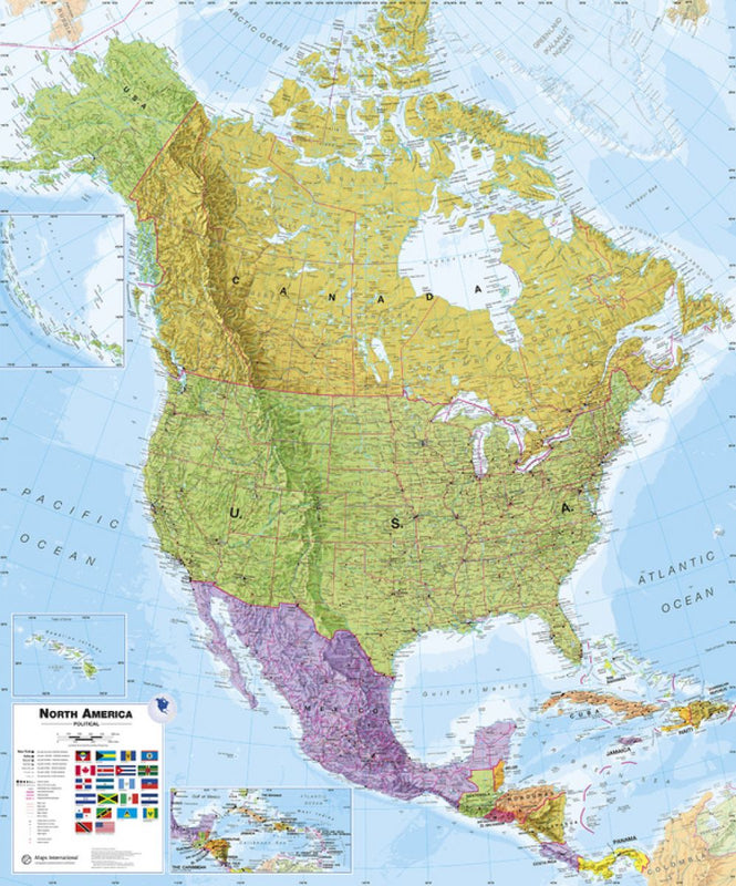 PHOTOWALL / Political North America Map (e316080)