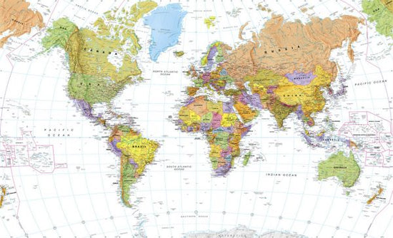 PHOTOWALL / Political World Map (e316084)