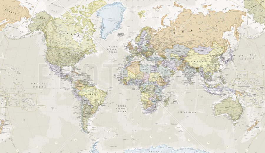 PHOTOWALL / Classic World Map (e316089)