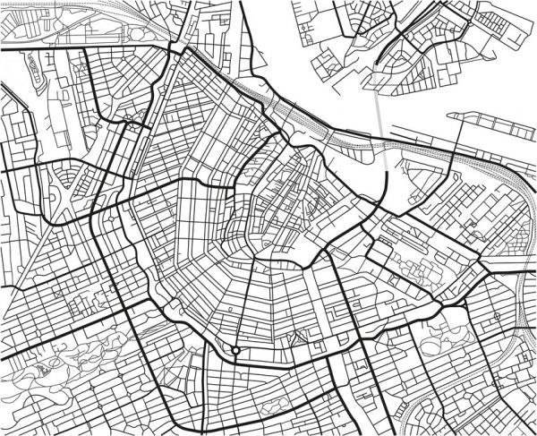 PHOTOWALL / Amsterdam Map (e315861)