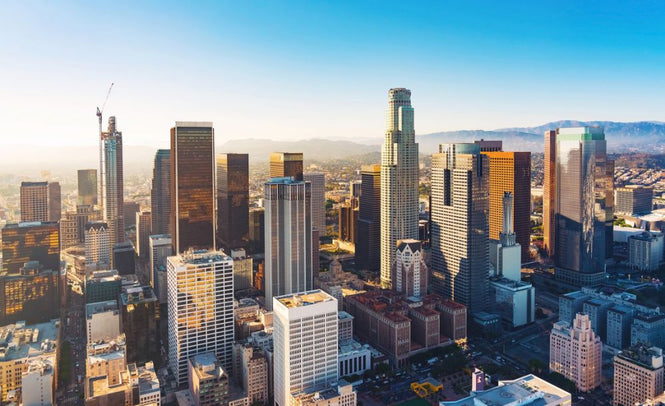 PHOTOWALL / Downtown LA at Sunset (e315922)