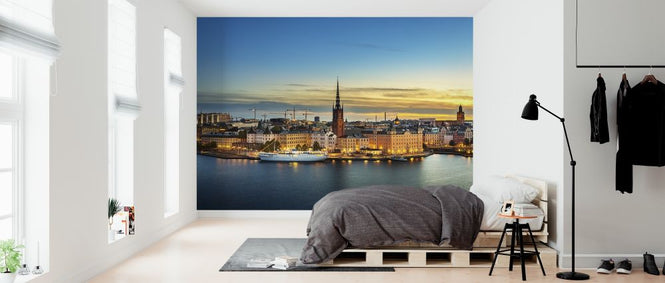 PHOTOWALL / Sunset Over Riddarholmen Stockholm (e316068)