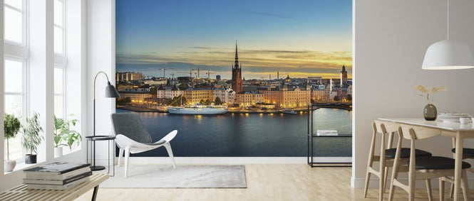PHOTOWALL / Sunset Over Riddarholmen Stockholm (e316068)