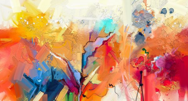 PHOTOWALL / Colorful Abstract Painting (e316103)