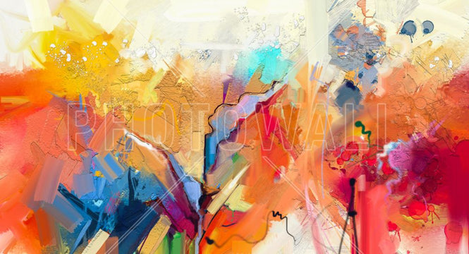 PHOTOWALL / Colorful Abstract Painting (e316103)