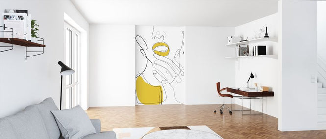 PHOTOWALL / Bold Mustard Lip (e316717)