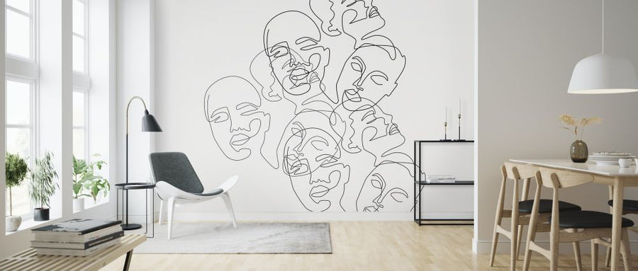 PHOTOWALL / Lined Face Sketches II (e316784)