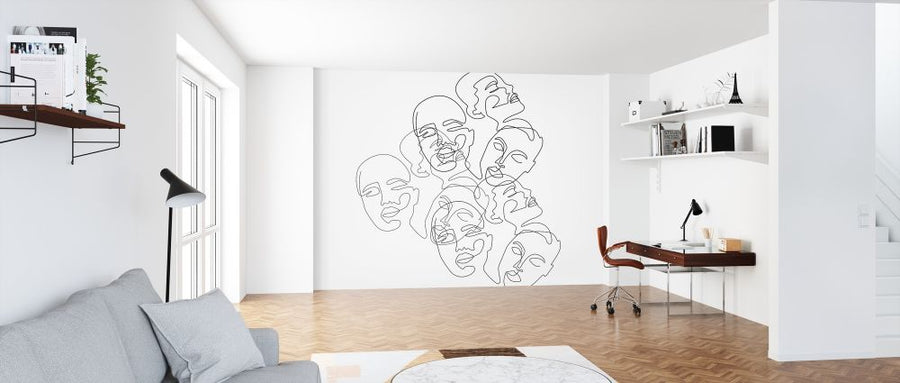 PHOTOWALL / Lined Face Sketches II (e316784)