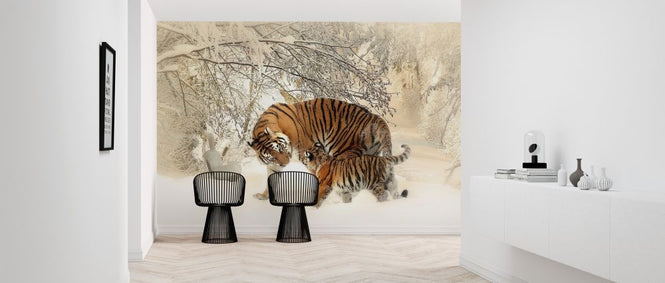 PHOTOWALL / Baby and Mother Tigers (e316207)