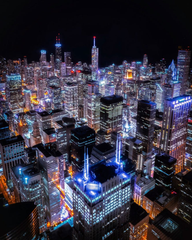 PHOTOWALL / Chicago Night (e316215)