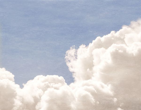 PHOTOWALL / Blush Clouds Blue Daydream - Blue (e316859)