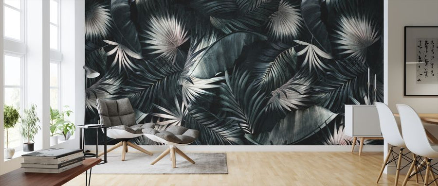 PHOTOWALL / Tropical Leaves - Dark (e317152)