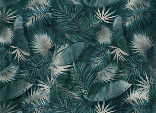 PHOTOWALL / Tropical Leaves - Green (e317154)