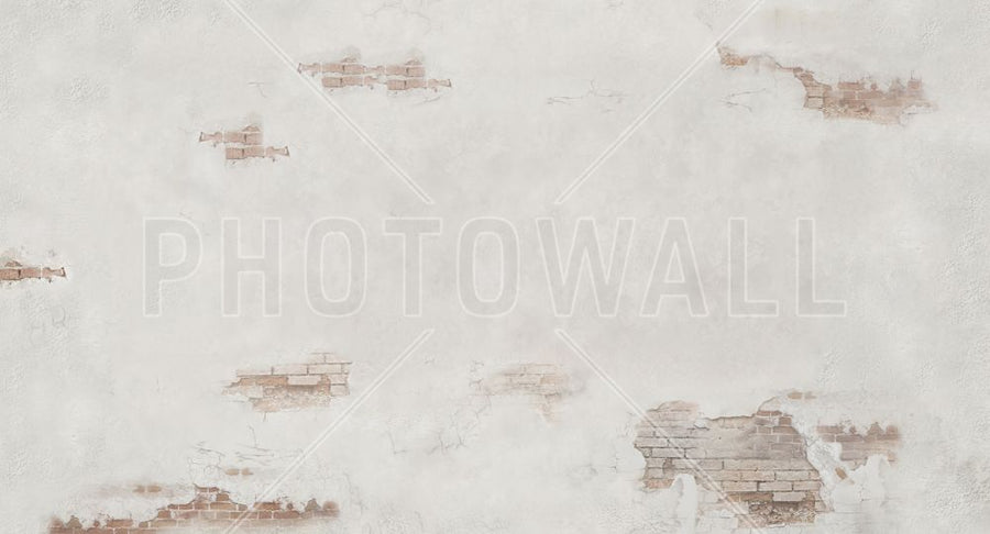 PHOTOWALL / Brick Wall with Cracked Plaster (e317319)
