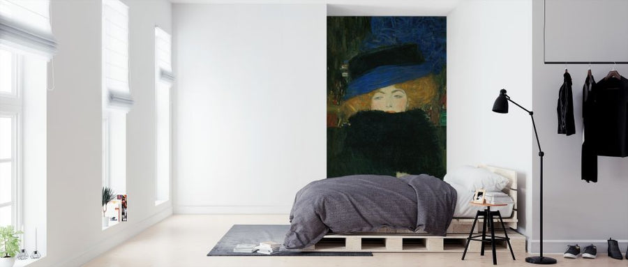 PHOTOWALL / Lady with Hat and Feather Boa - Gustav Klimt (e317007)