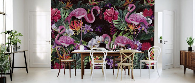 PHOTOWALL / Pink Flamingos (e317380)